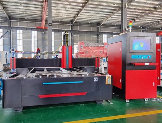 Forma di alluminio IPG Raycus del metallo della tagliatrice del laser della fibra di CNC 10mm